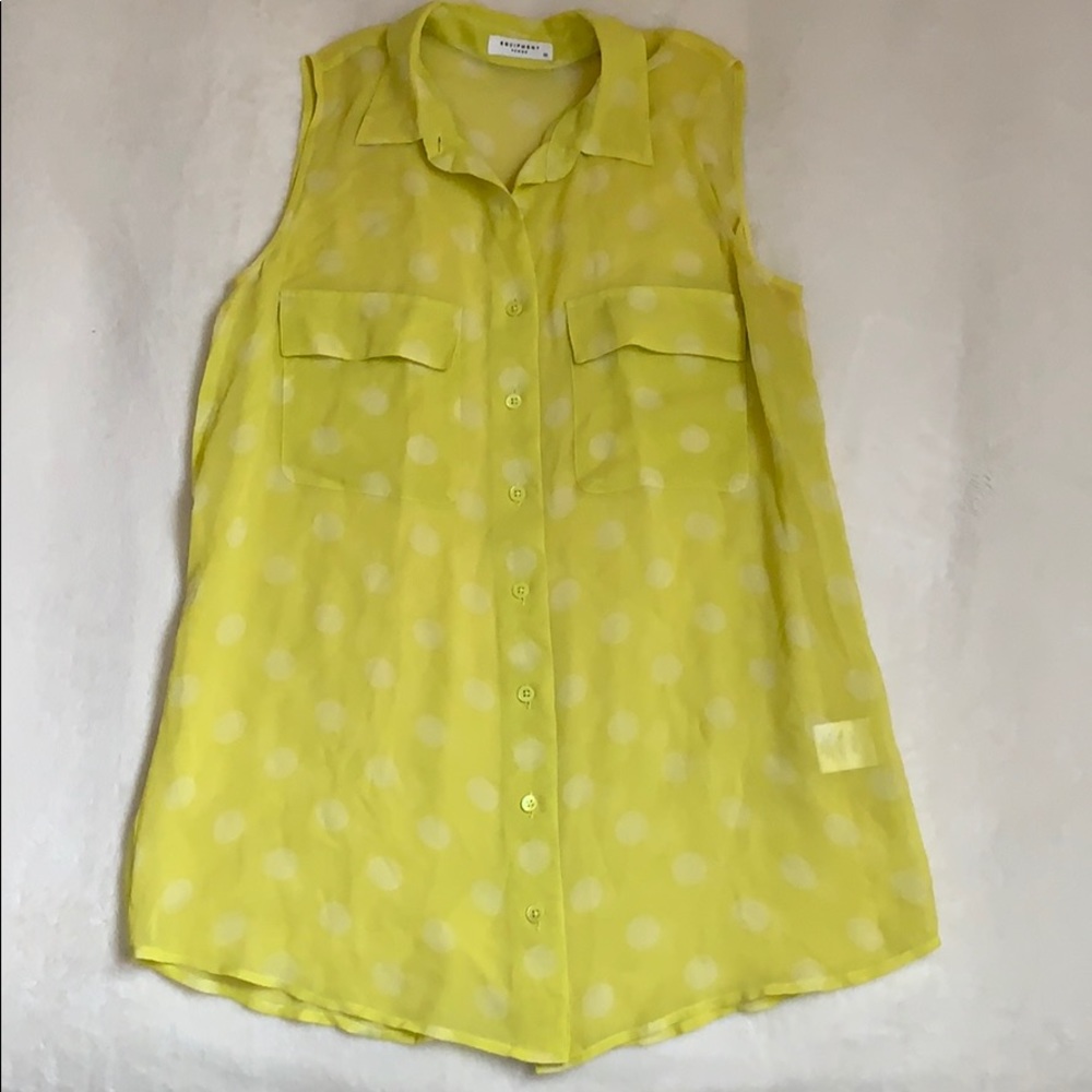 Equipment button down shirt 100% silk